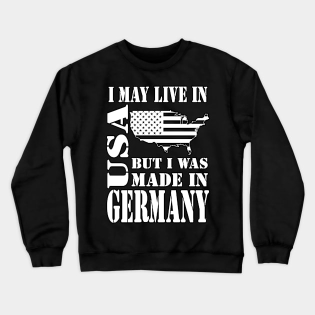 German American Crewneck Sweatshirt by PattisonAvePhanatics